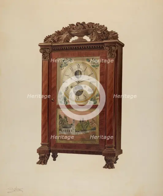 Shelf Clock, c. 1938. Creator: Frank Wenger.
