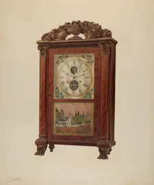 Shelf Clock, c. 1938. Creator: Frank Wenger