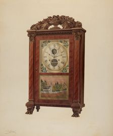 Shelf Clock, c. 1938. Creator: Frank Wenger
