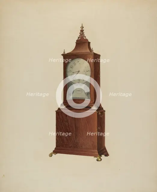 Shelf Clock, c. 1938. Creator: James Fisher.