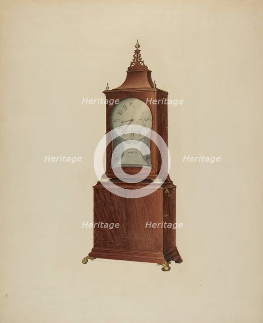 Shelf Clock, c. 1938. Creator: James Fisher.