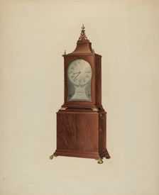 Shelf Clock, c. 1938. Creator: James Fisher