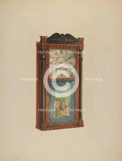 Shelf Clock, c. 1938. Creator: Lawrence Phillips.