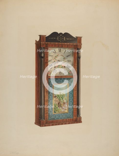 Shelf Clock, c. 1938. Creator: Lawrence Phillips.