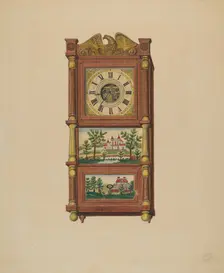 Shelf Clock, c. 1938. Creator: Therkel Anderson