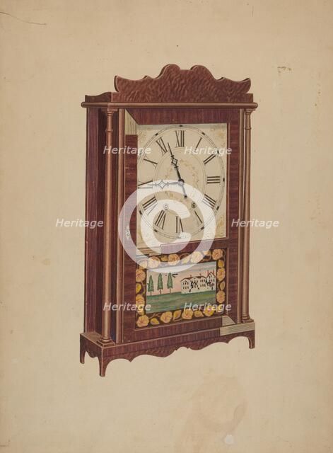 Shelf Clock, c. 1939. Creator: Edward Bashaw.