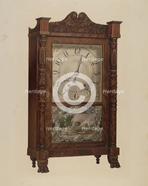 Shelf Clock, c. 1939. Creator: Frank Wenger.