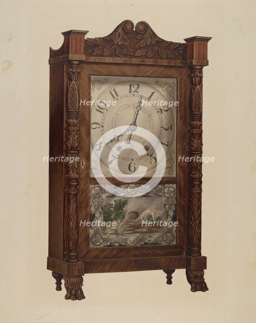 Shelf Clock, c. 1939. Creator: Frank Wenger.