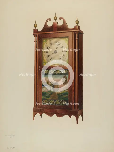 Shelf Clock, c. 1939. Creator: Frank Wenger.