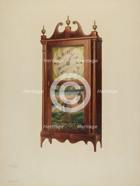 Shelf Clock, c. 1939. Creator: Frank Wenger.