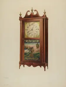 Shelf Clock, c. 1939. Creator: Frank Wenger