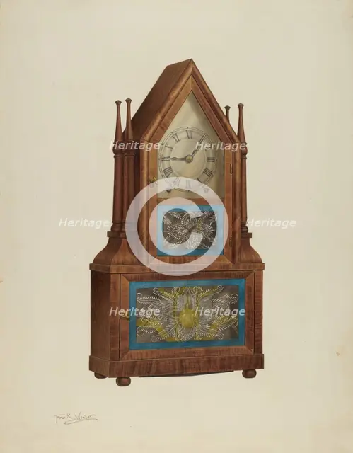 Shelf Clock, c. 1939. Creator: Frank Wenger.