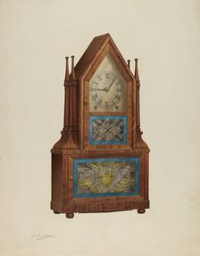 Shelf Clock, c. 1939. Creator: Frank Wenger