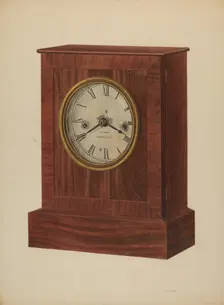 Shelf Clock, c. 1940. Creator: Harry Eisman