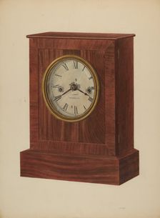 Shelf Clock, c. 1940. Creator: Harry Eisman