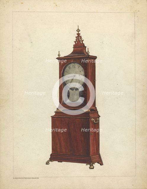 Shelf Clock, c. 1953. Creator: M. Rosenshield-von-Paulin.