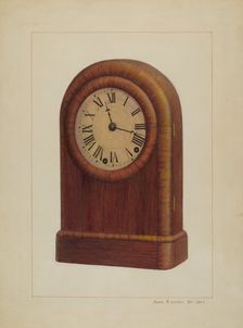 Shelf Clock or Mantel Clock, c. 1938. Creator: James M. Lawson