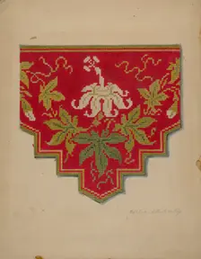 Shelf Lambrequin, c. 1938. Creator: Merkley, Arthur G.