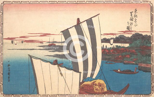 Shell Gathering at Shibaura. Creator: Ando Hiroshige.