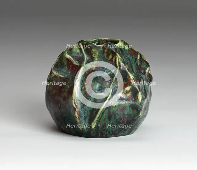 Shell-Form Vase, France, c. 1900. Creator: Pierre-Adrien Dalpayrat.