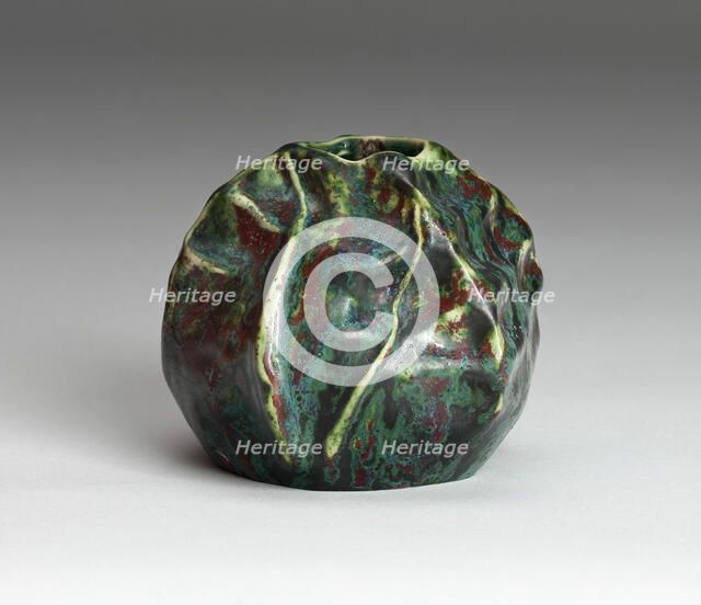 Shell-Form Vase, France, c. 1900. Creator: Pierre-Adrien Dalpayrat.