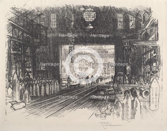 Shell Factory, No.II, 1917. Creator: Joseph Pennell.