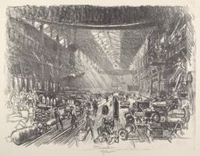 Shell Factory, No.I, 1917. Creator: Joseph Pennell