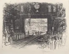 Shell Factory, No.II, 1917. Creator: Joseph Pennell
