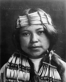 Shell ornaments-Quinault, c1913. Creator: Edward Sheriff Curtis