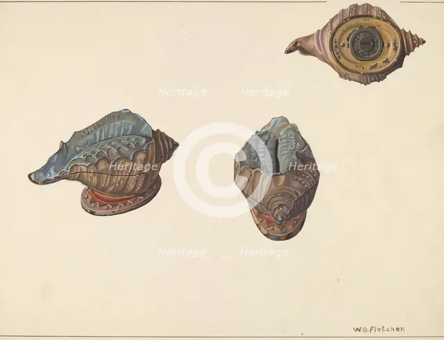 Shell Out Bank, c. 1938. Creator: William O. Fletcher.