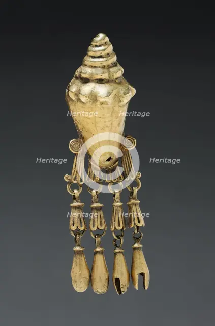 Shell Pendant, c. 1200-1519. Creator: Unknown.
