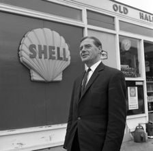 Shell promotion shot, Swinton, South Yorkshire, 1967. Creator: Michael Walters