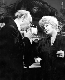 Shelley Winters (1922- ), American actor, and Sir Ralph Richardson (1902-1983), British actor, 1972. Creator: Unknown
