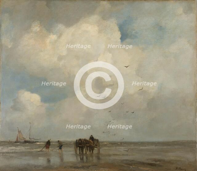 Shellfishing, 1885. Creator: Jacob Henricus Maris.