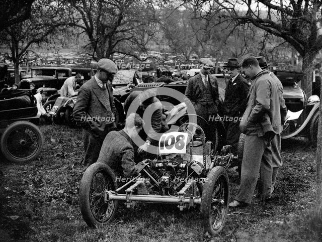 Shelsley Special car at the Shelsley Walsh Amateur Hillclimb, Worcestershire, 1929. Artist: Bill Brunell.