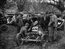 Shelsley Special car at the Shelsley Walsh Amateur Hillclimb, Worcestershire, 1929. Artist: Bill Brunell