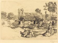 Shelter for the Poor, Vendee (Le nid de pauvres, Vendee), 1909. Creator: Auguste Lepere