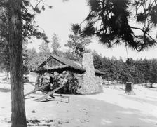 Shelter house built for the city of Denver in Rocky Mountains..., between 1903 and 1923. Creator: Frances Benjamin Johnston