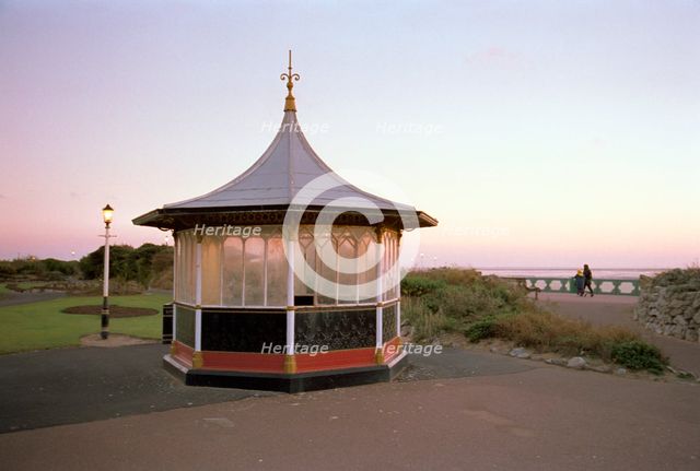 Shelter on the promenade at Lytham St Anne's, Lancashire, 1999. Artist: P Williams