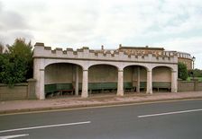Shelter on Queen's Terrace, Fleetwood, Lancashire, 1999. Artist: P Williams