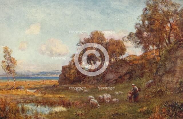 'Sheltered Pastures', c1900. Artist: Sir Ernest Albert Waterlow.