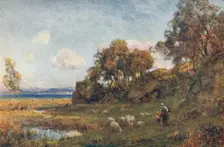 Sheltered Pastures c1900. Creator: Sir Ernest Albert Waterlow