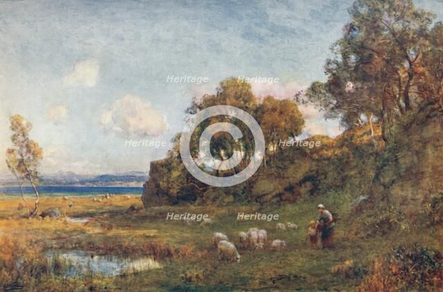 'Sheltered Pastures', c1900. Creator: Sir Ernest Albert Waterlow.