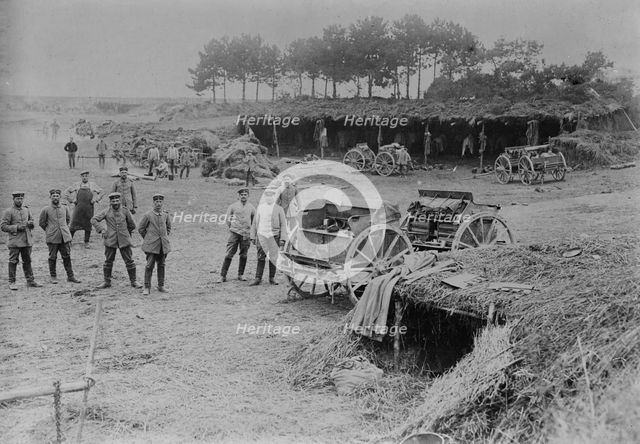 Shelters behind German Lines, 1916. Creator: Bain News Service.