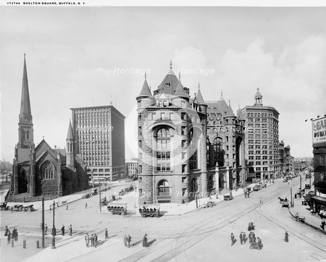 Shelton Square, Buffalo, N.Y., between 1900 and 1920. Creator: Unknown.