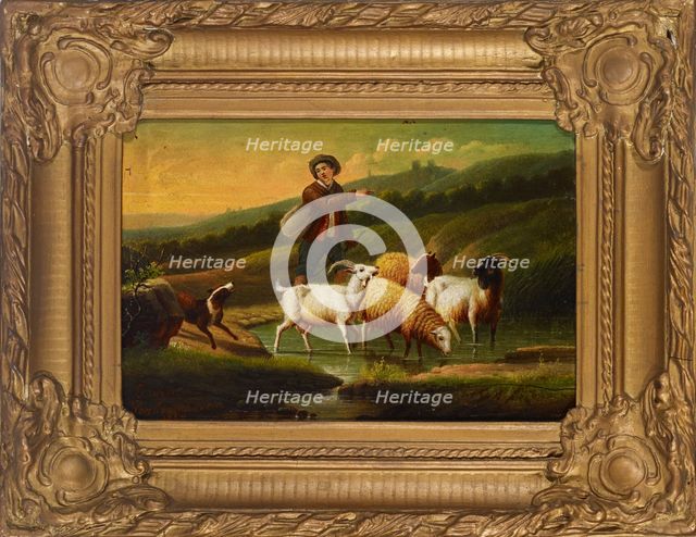 Shepherd, 1855. Creator: Eugène Verboeckhoven.