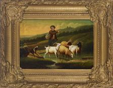 Shepherd, 1855. Creator: Eugène Verboeckhoven