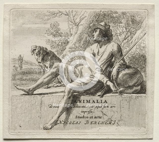 Shepherd and Dog. Creator: Nicolaes Berchem (Dutch, 1620-1683).