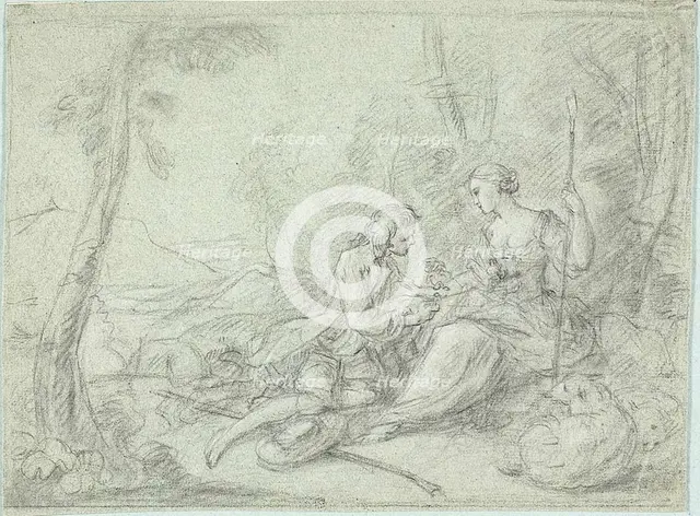 Shepherd and Shepherdess, n.d. Creator: Sébastien Le Clerc the Younger.