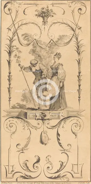 Shepherd and Shepherdess (?). Creator: Pierre Alexandre Aveline.